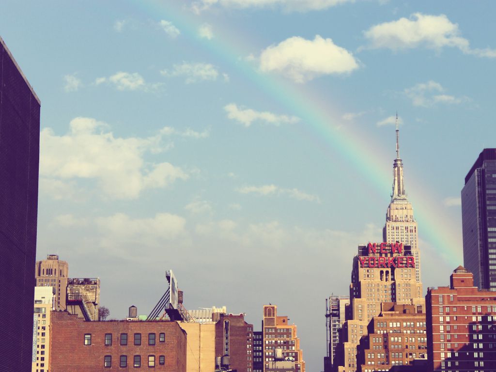 City Rainbow wallpaper