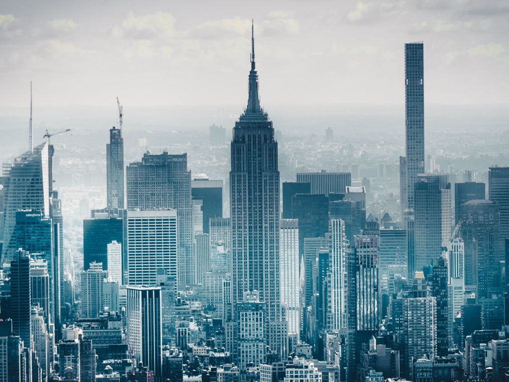 Cityscape of New York City wallpaper