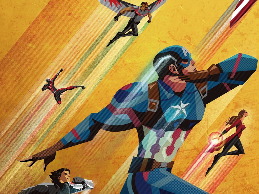Civil War Artowork Captain America wallpaper