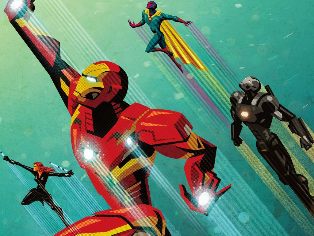 Civil War Artowork Iron Man wallpaper