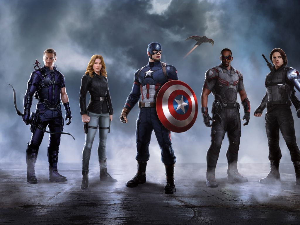 Civil War Captain America Team wallpaper