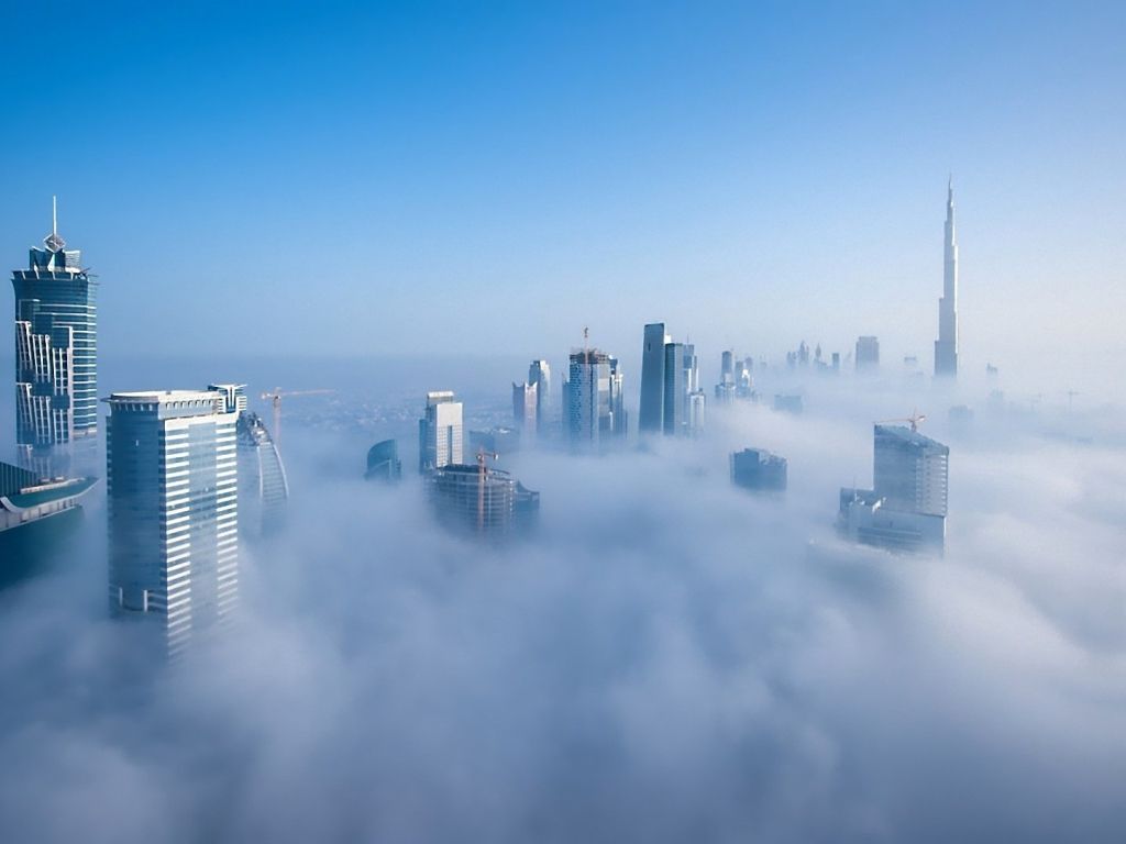 Cloud City, Dubai City wallpaper