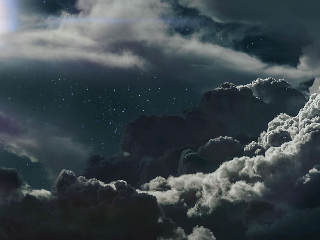 Clouds and Stars wallpaper