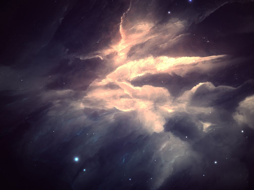 Clouds and Space wallpaper