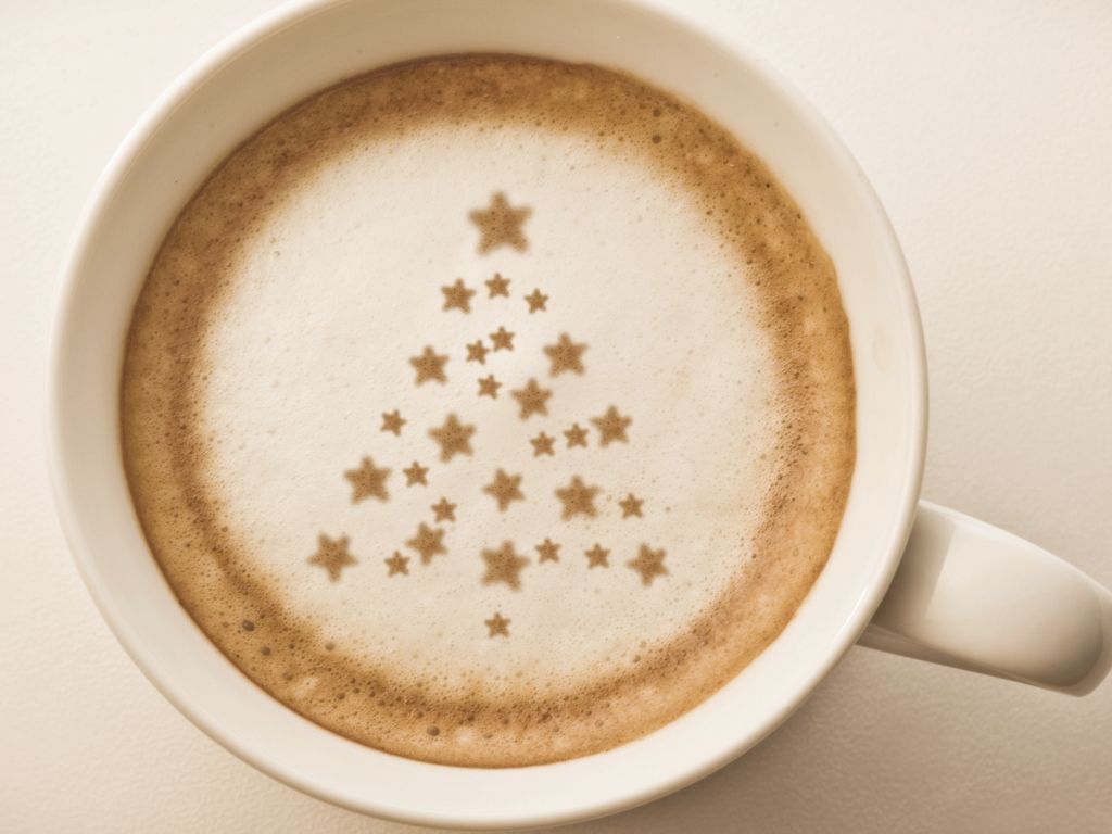 Coffee Christmas Tree wallpaper