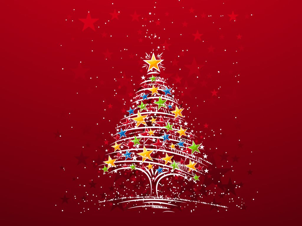 Colorful Christmas Tree wallpaper