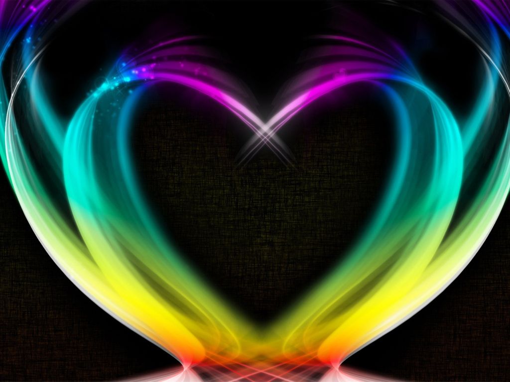 Colorful Heart Background wallpaper