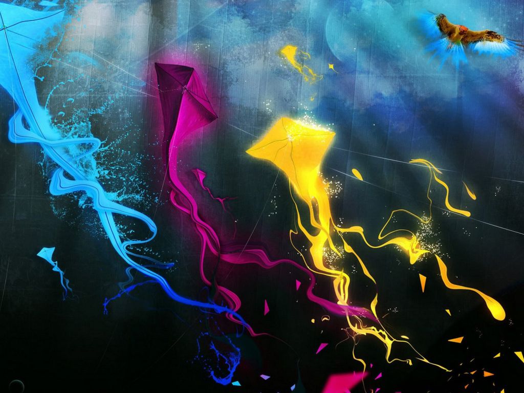 Colorful Kites wallpaper