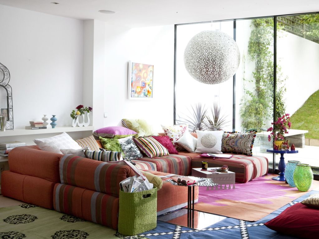 Colorful Living Room wallpaper
