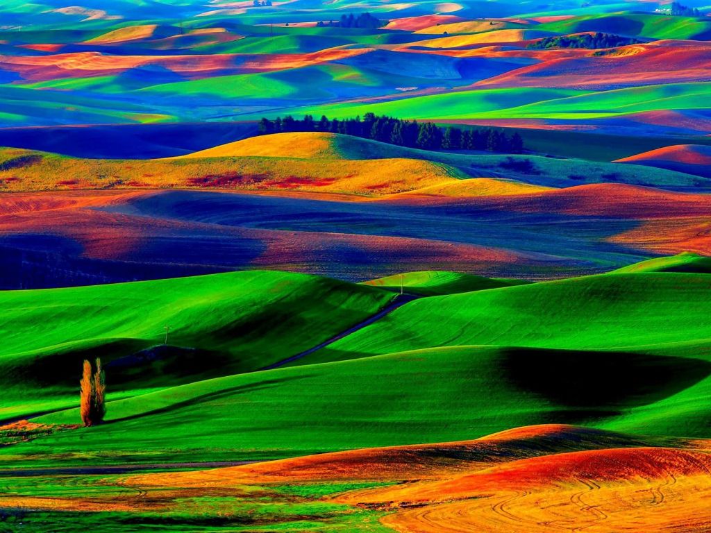 Colorfull Hills wallpaper