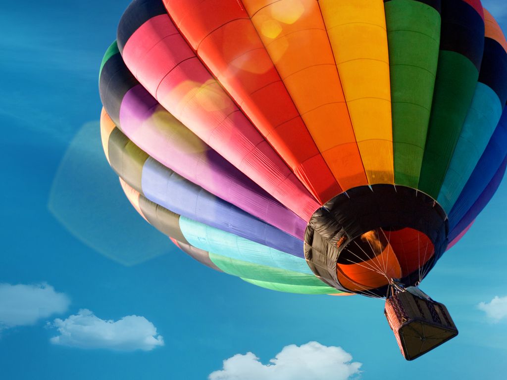 Colorfyl Hot Air Balloon wallpaper