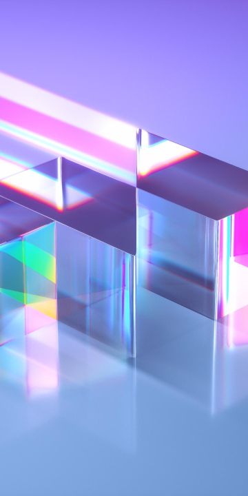 Colourful Light Refraction wallpaper in 360x720 resolution