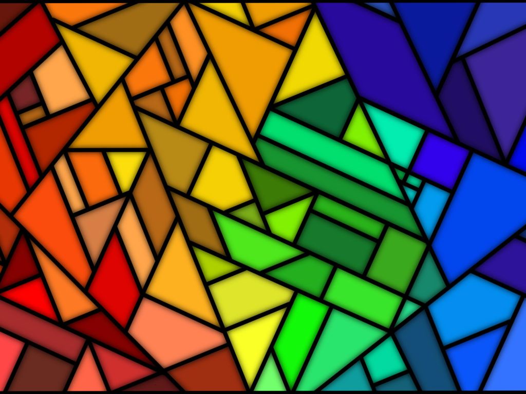Colourful Mosaic wallpaper