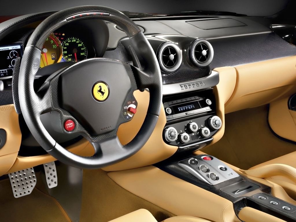 Cool Beige Ferrari Interior wallpaper
