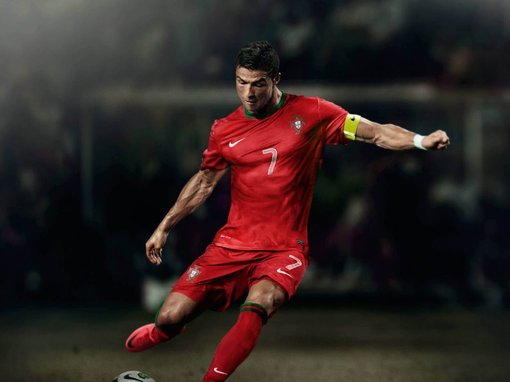 Cristiano Ronaldo In Portugal Jersey wallpaper