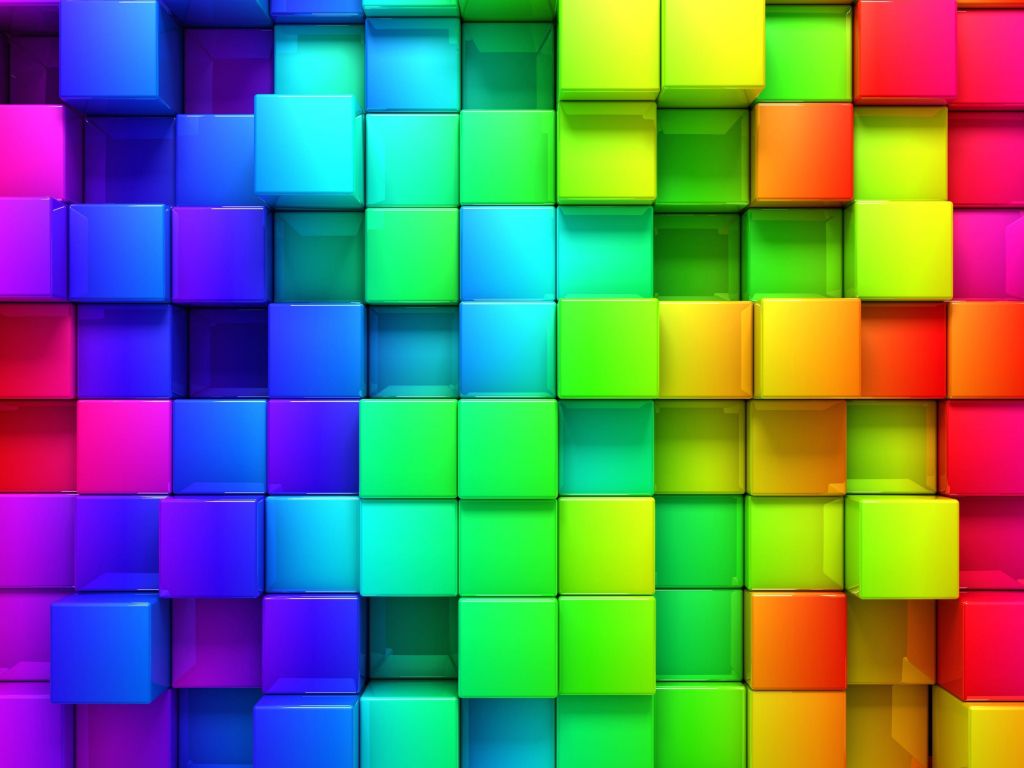 Cubic Rainbow wallpaper