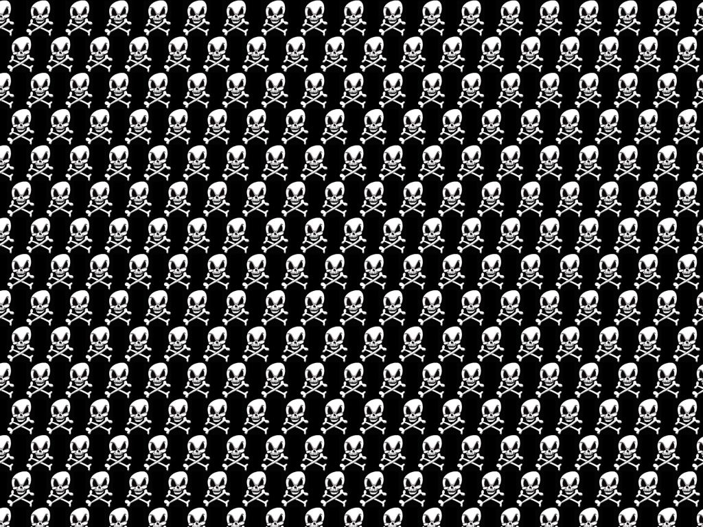 Cute Angry Skulls Background Desktop wallpaper in 1024x768 resolution