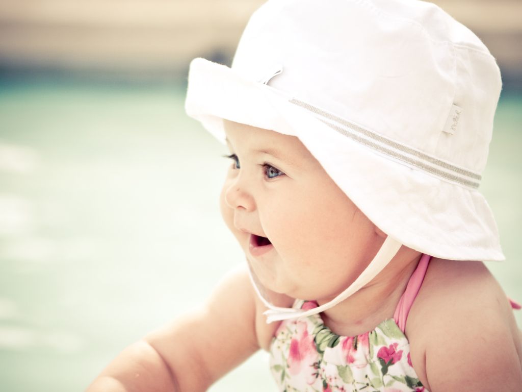 Cute Baby With Hat wallpaper