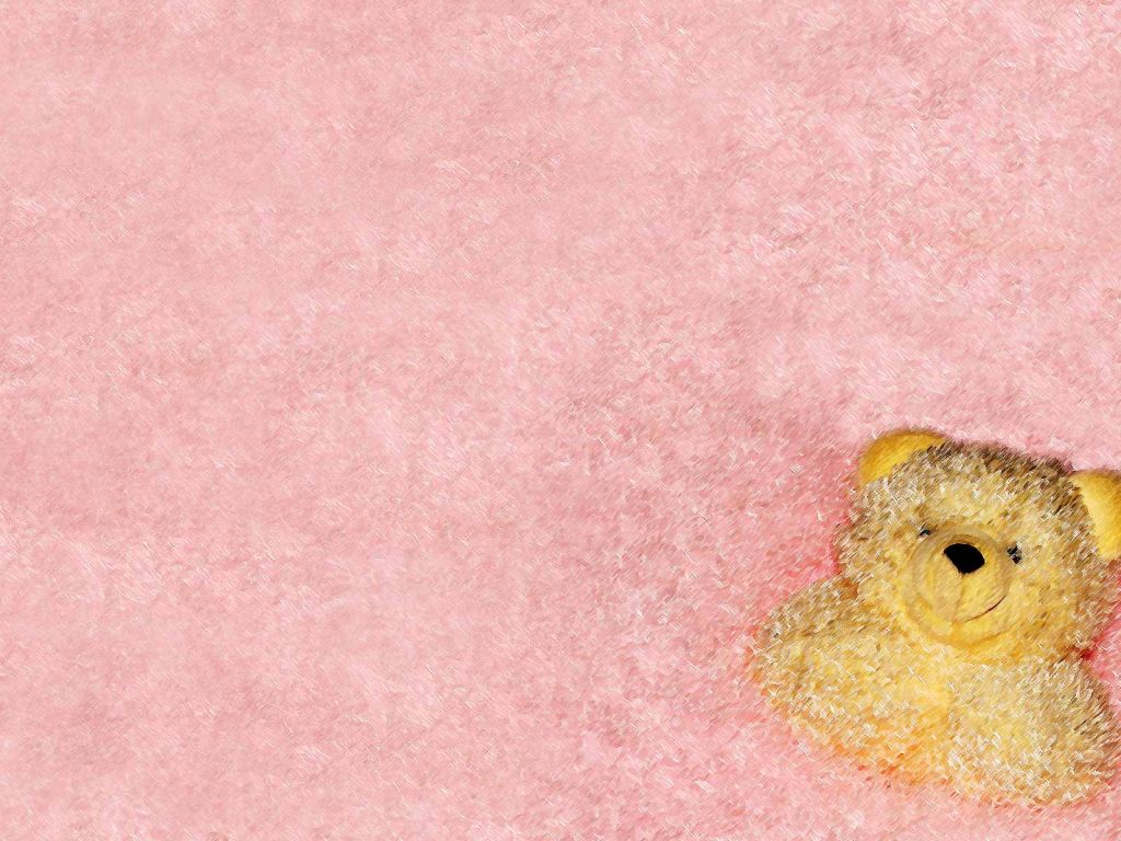 Cute Teddy Bear Pink Desktop wallpaper