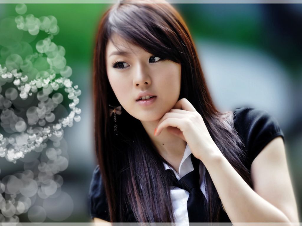 Cutest Asian Girl Hwang Mi Hee HD wallpaper