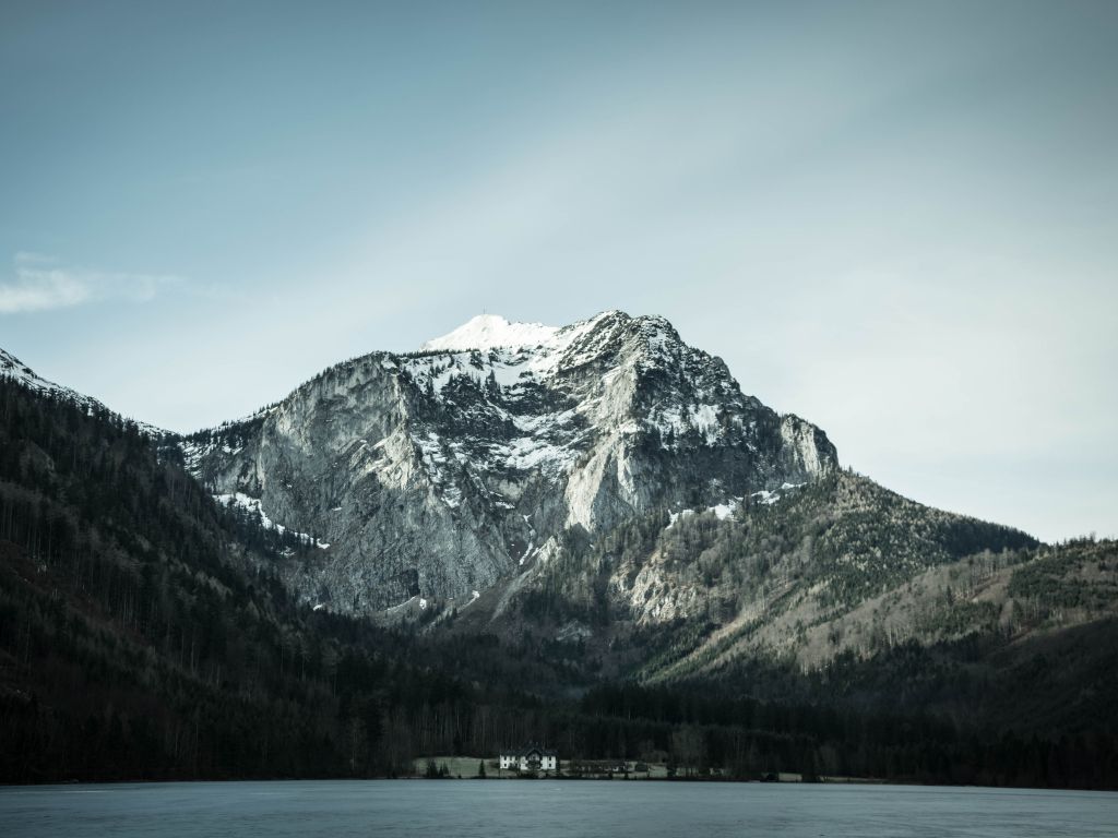 Cyan Gray Green Lakes Landscapes Mountains Sky Snow wallpaper