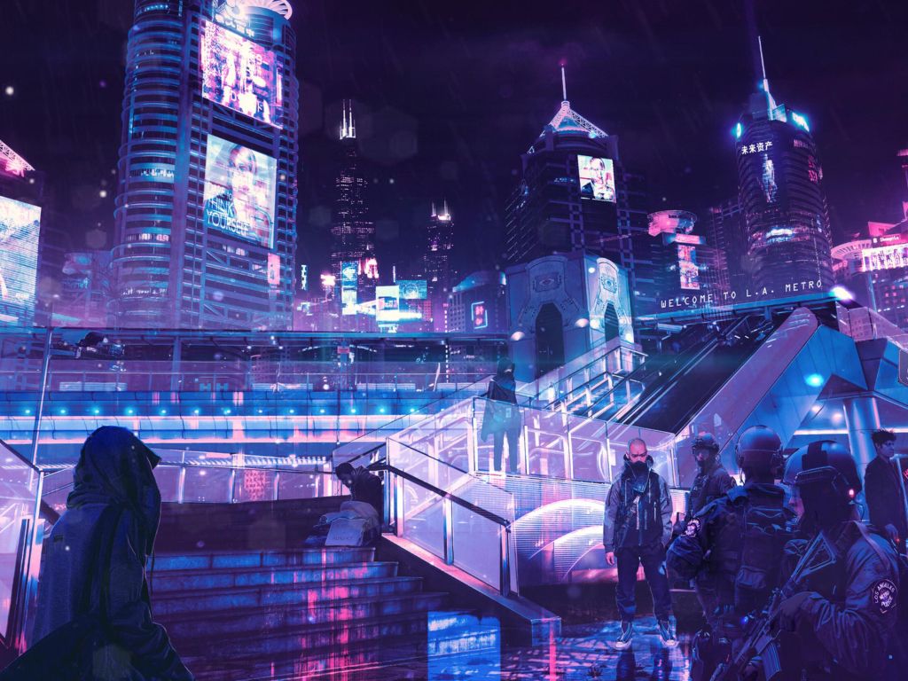 Cyberpunk Neon City wallpaper