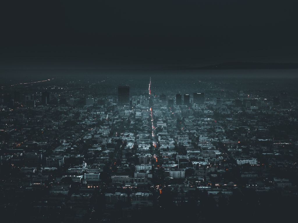Darkness in Los Angeles wallpaper