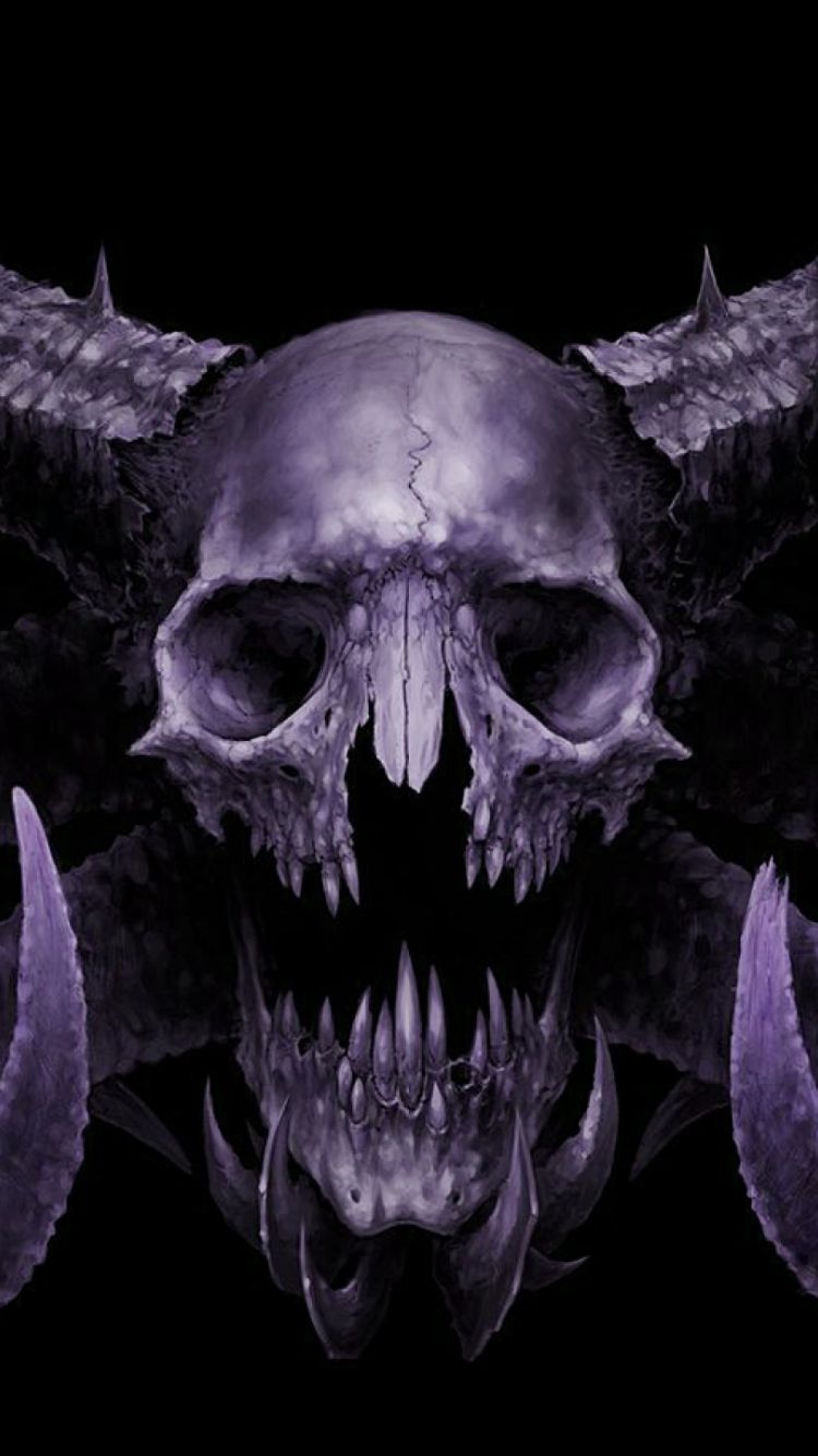 demon skull wallpaper