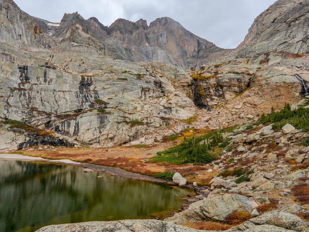 Desolate and Primordial - Chasm Lake in Colorado wallpaper