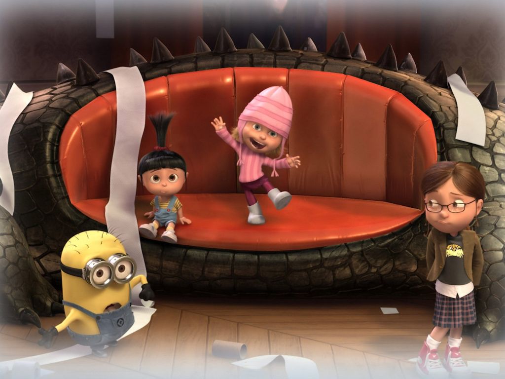 Despicable Me Agnes And Minions wallpaper