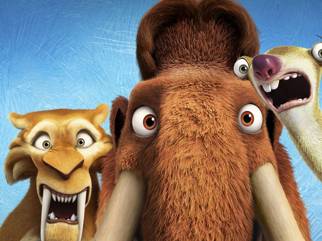 Diego Manny Scrat Ice Age Collision Course wallpaper