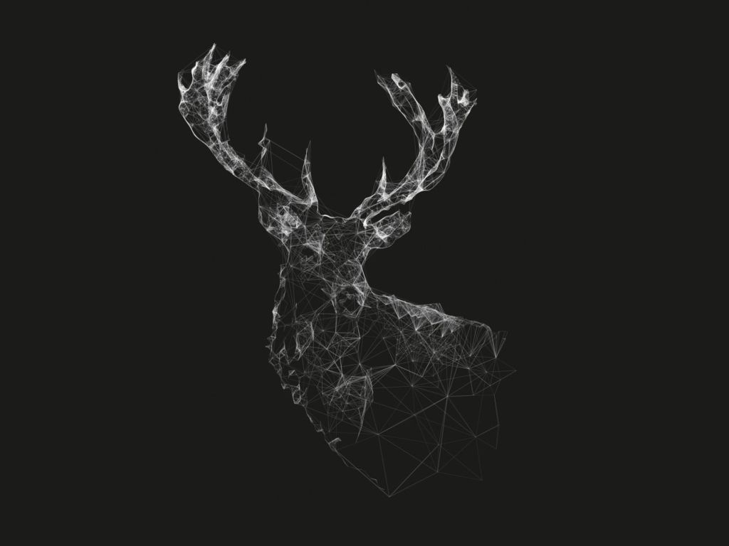 Digital Abstractic Deer wallpaper
