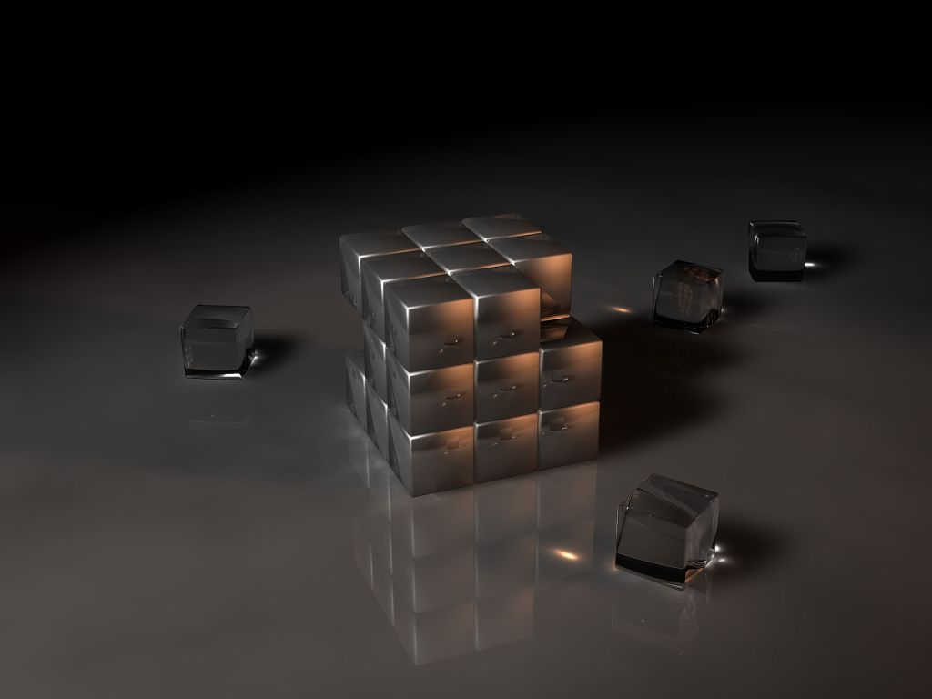 Digital Cube wallpaper