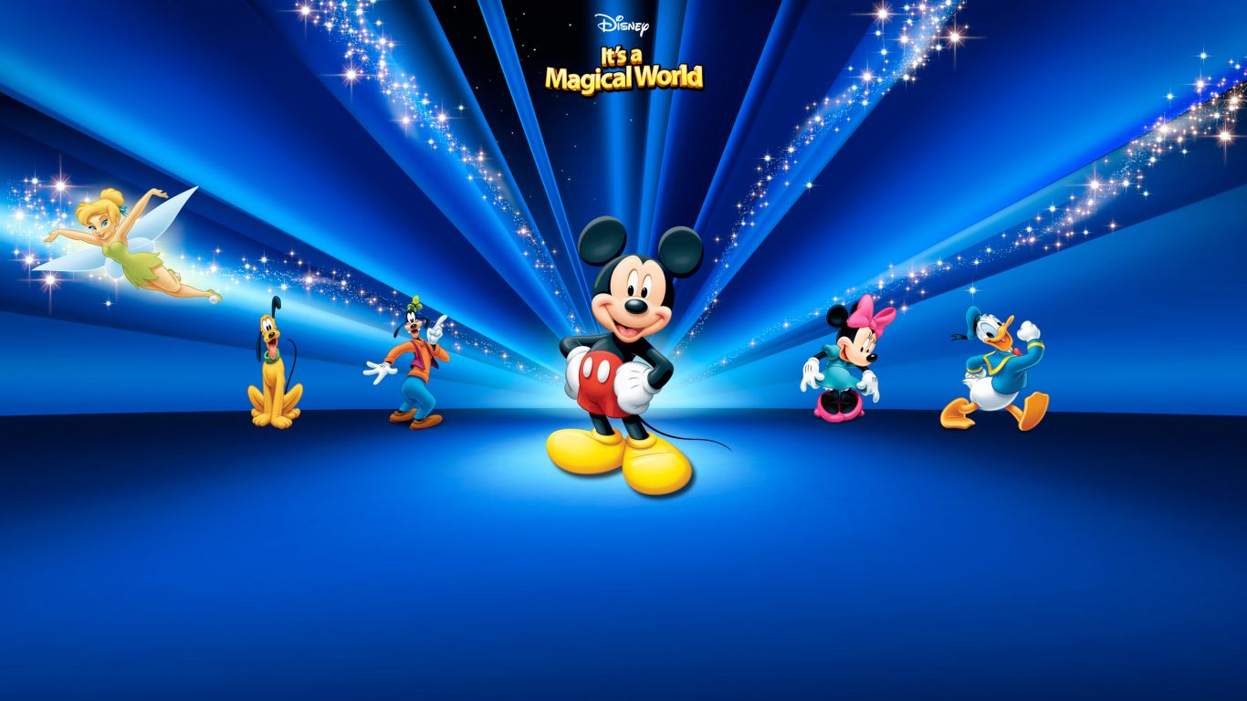 Disney Mickey Mouse World wallpaper in 1366x768 resolution
