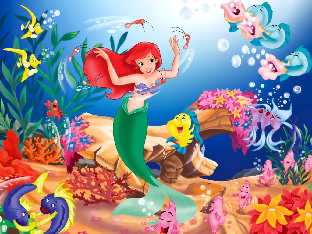 Disney The Little Mermaid wallpaper in 1024x768 resolution