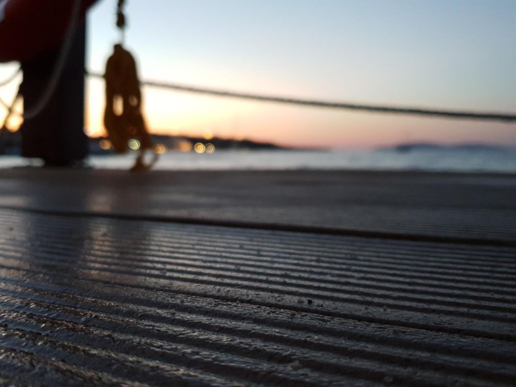 Dock on Sunset wallpaper