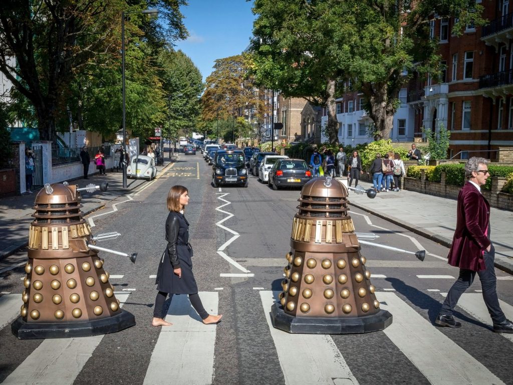 Doctor Who Meets Abbey Road wallpaper