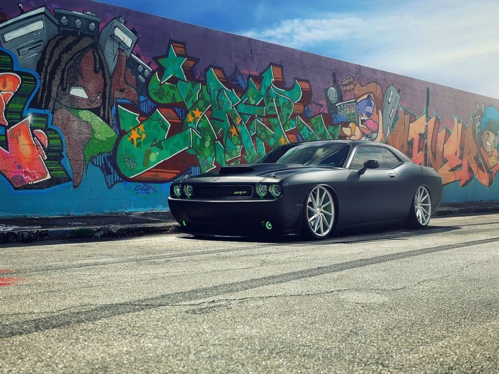 Dodge Challenger Black wallpaper