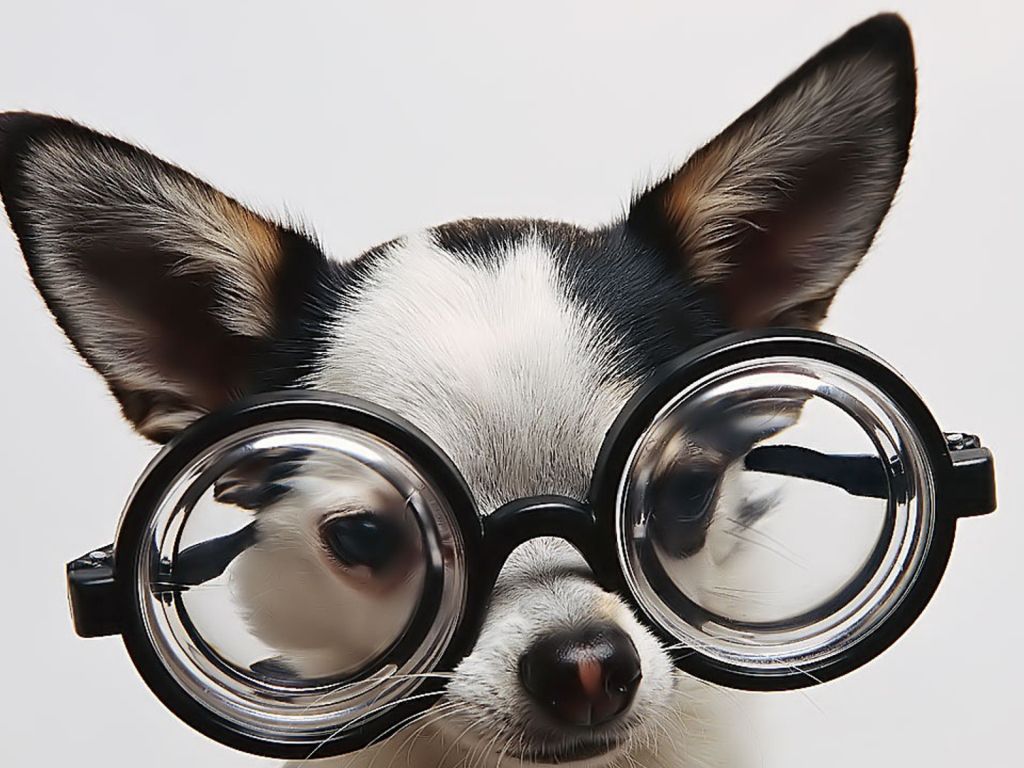 Dog With Glasses wallpaper