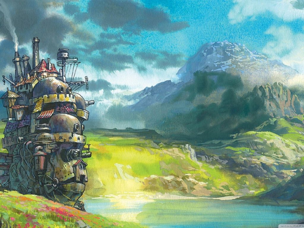Drawing Moving Castle wallpaper