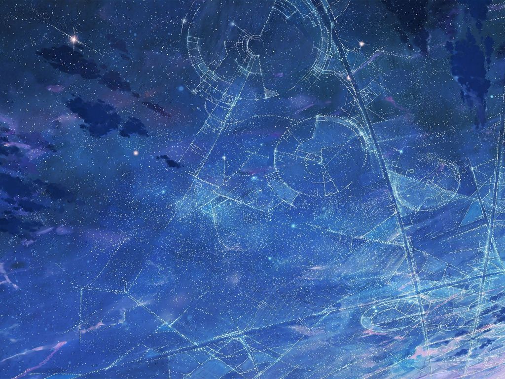 Drawn Star Constellation wallpaper