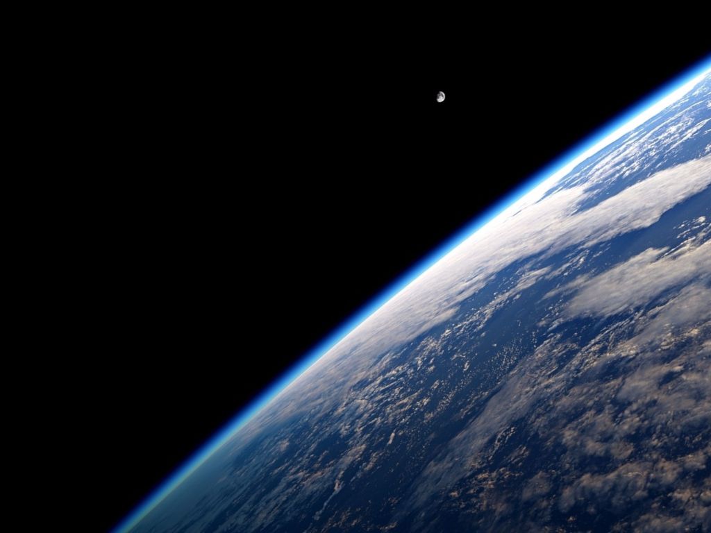 Edge of Earth From Space wallpaper