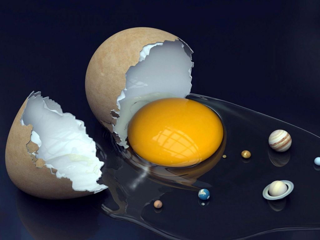 Egg Solar System wallpaper