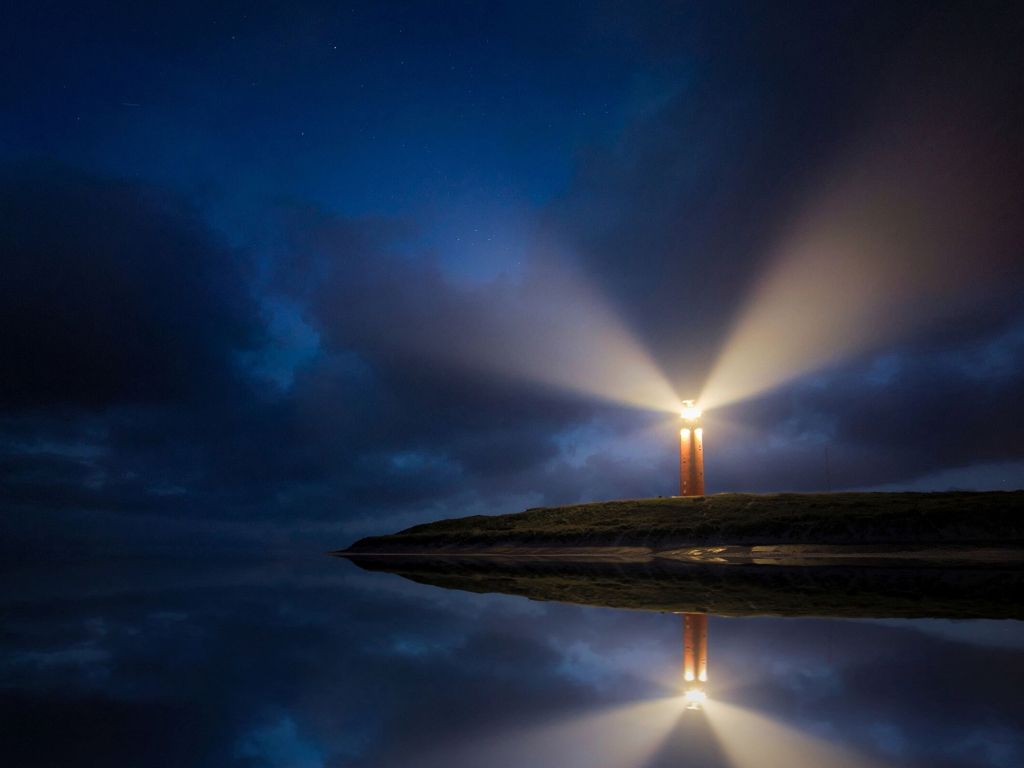 Eierland Lighthouse Texel Nedtherlands wallpaper