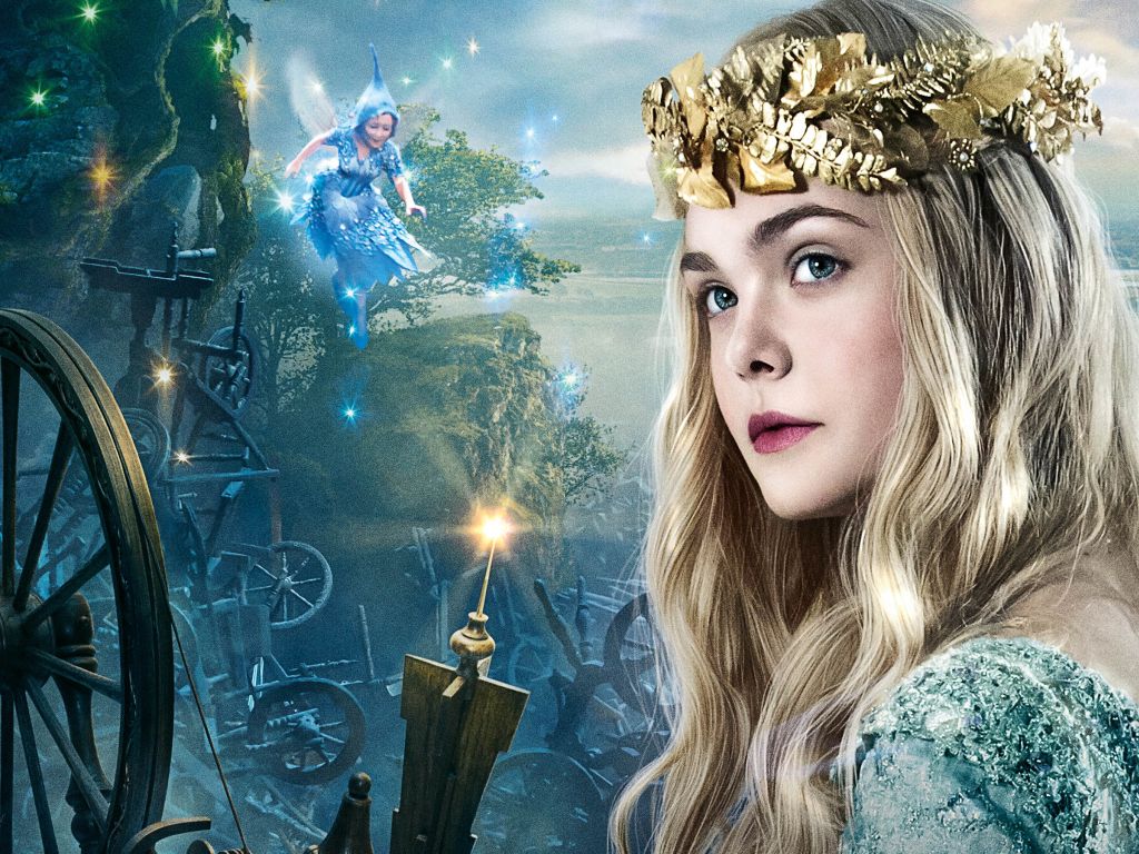 Elle Fanning as Princess Aurora wallpaper