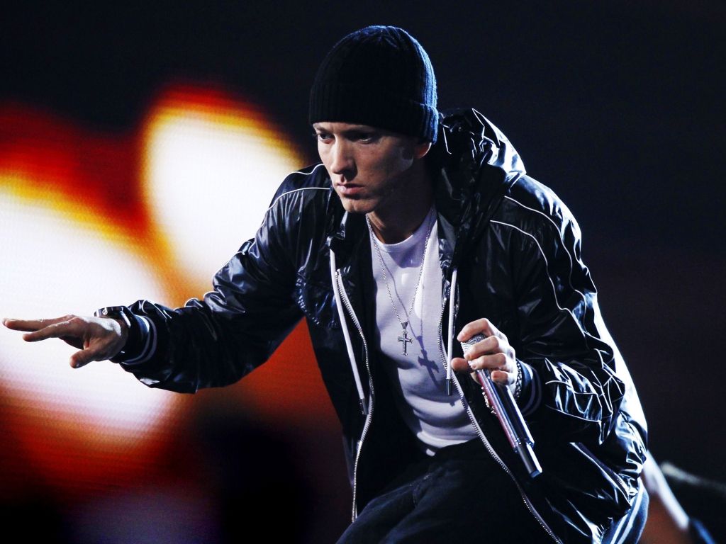 Eminem on Stage Performing wallpaper