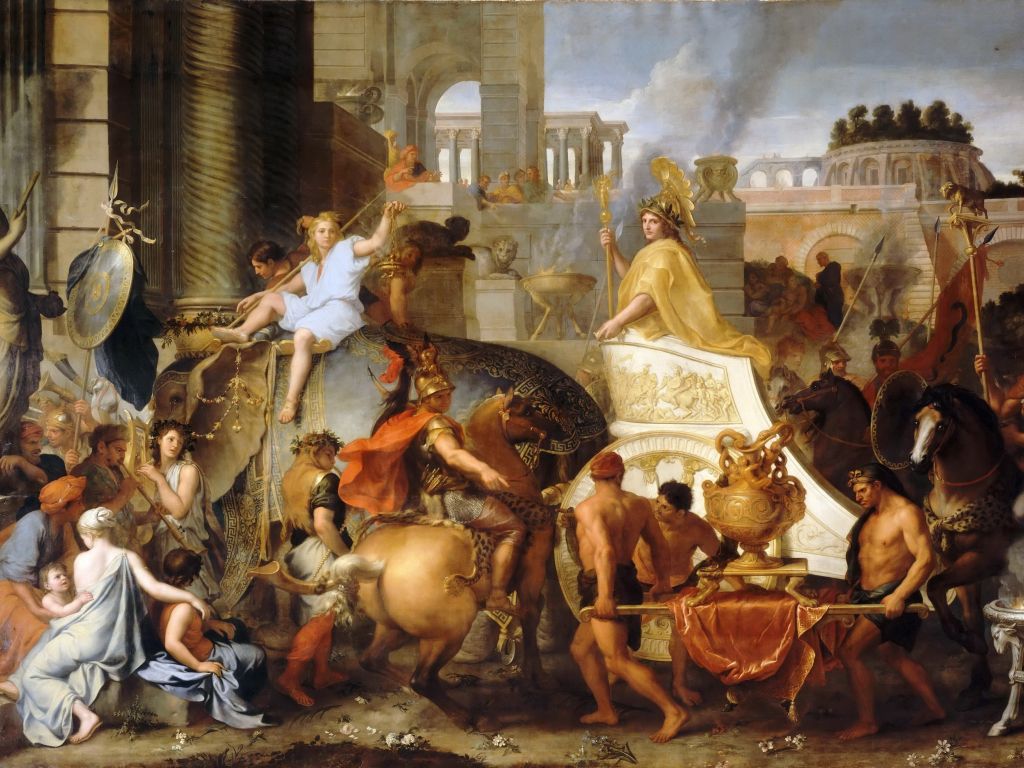 Entrance of Alexander into Babylon wallpaper