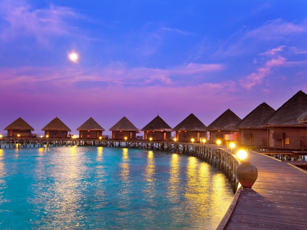 Famous for Being the Ultimate Luxury-honeymoon Getaway the Maldives is the Smallest Asian Country and the Maldives is Definitely a Beautiful Escape wallpaper