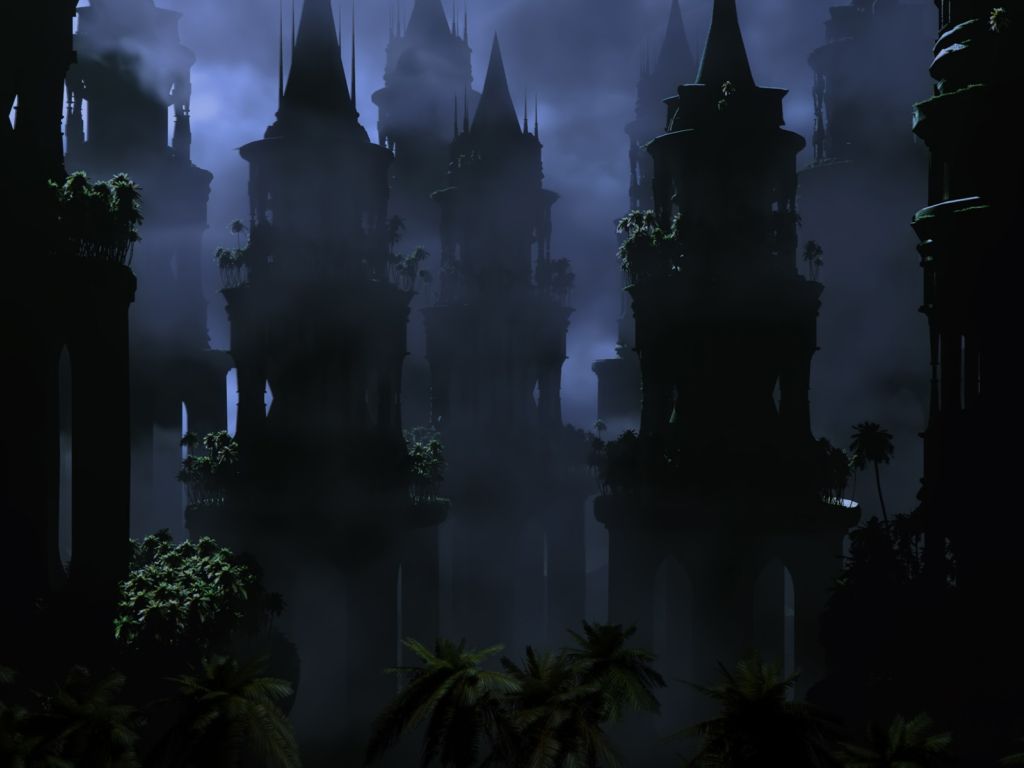 Fantasy Dark Town wallpaper