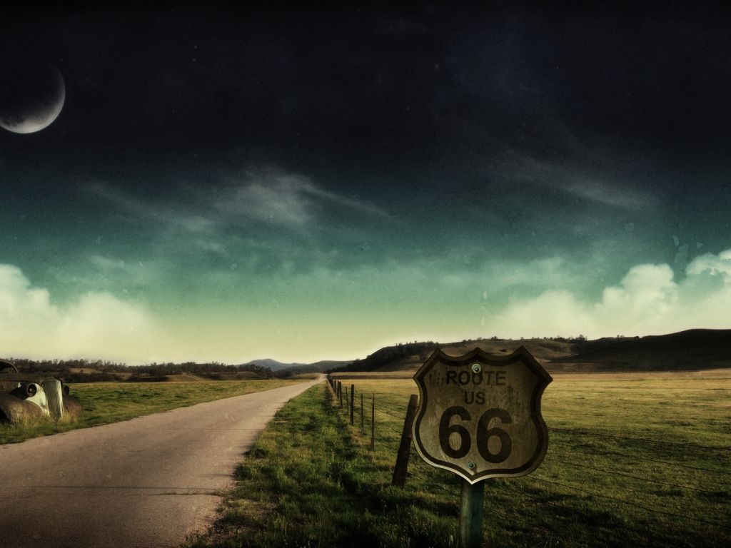 Fantasy Route 66 wallpaper